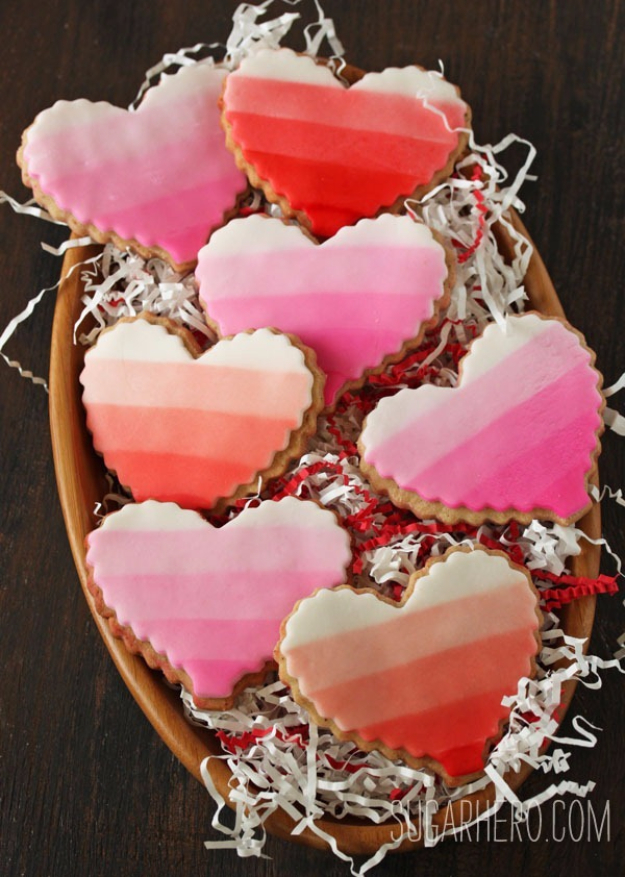 DIY Valentines Day Cookies - Brown Butter Heart Cookies - Easy Cookie Recipes and Recipe Ideas for Valentines Day - Cute DIY Decorated Cookies for Kids, Homemade Box Cookies and Bouquet Ideas - Sugar Cookie Icing Tutorials With Step by Step Instructions - Quick, Cheap Valentine Gift Ideas for Him and Her http://diyjoy.com/diy-valentines-day-cookie-recipes
