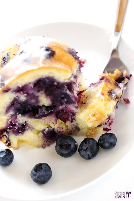 Glazed Blueberry Cake