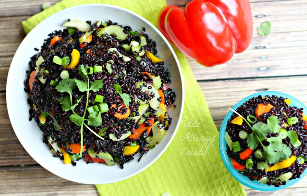 Black Rice Vegetable Stir-Fry Salad