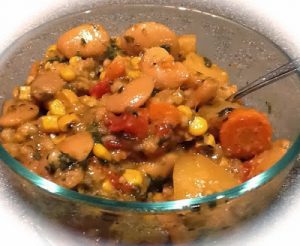 Butter Bean Spinach Vegetable Soup Stew