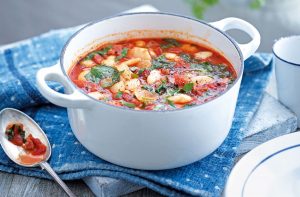 Butter Bean Spinach Vegetable Soup Stew
