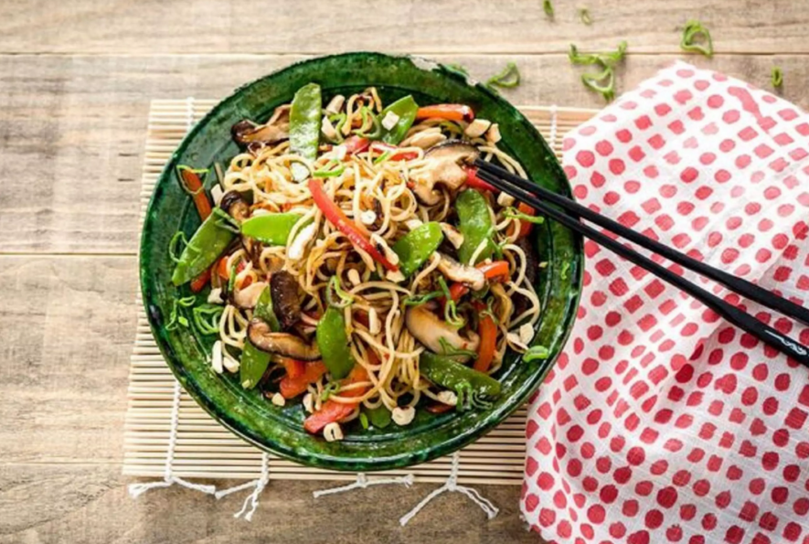 Ginger-Garlic Veggie Noodle Stir-Fry