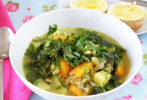 Kale and Flageolet Bean Stew