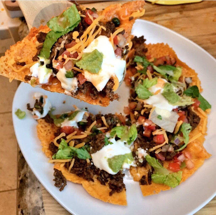 Keto Mexican Pizza on a Cheddar Cheese Crust