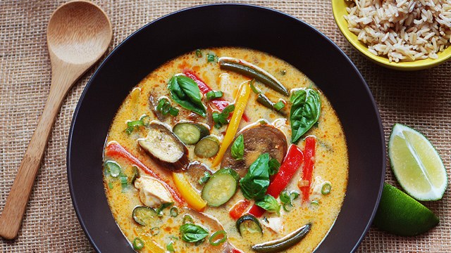 Lemongrass and Coconut Curry with Summer Vegetables