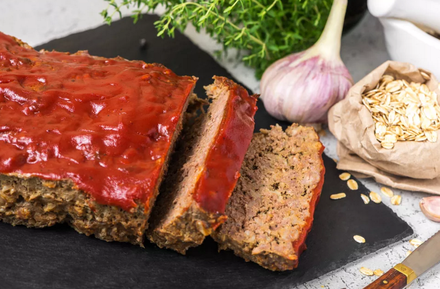 Savory Meatloaf With Oatmeal