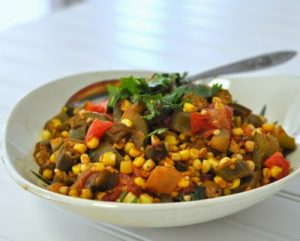 Southern Farm Stand Stew with Okra, Tomatoes & Sweet Corn