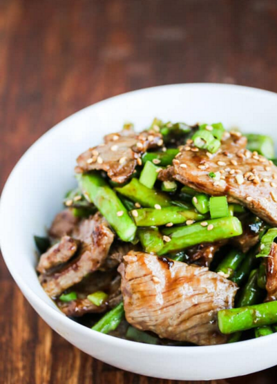 Stir Fry Beef and Asparagus in Oyster Sauce