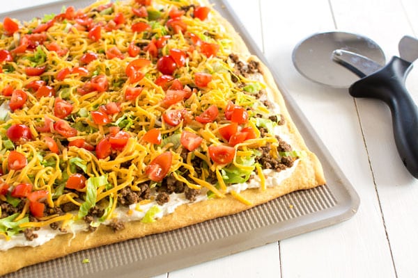 Taco Pizza Appetizer