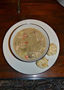 Turkey and Vegetable Stew with Biscuits