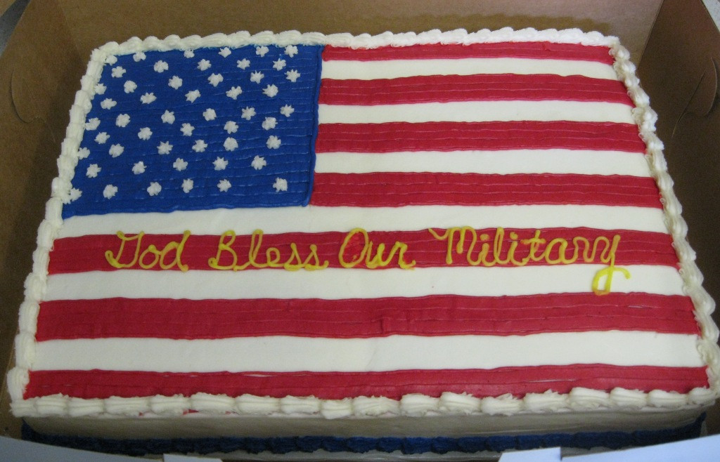 1/2 Sheet Cake
 USA flag cake