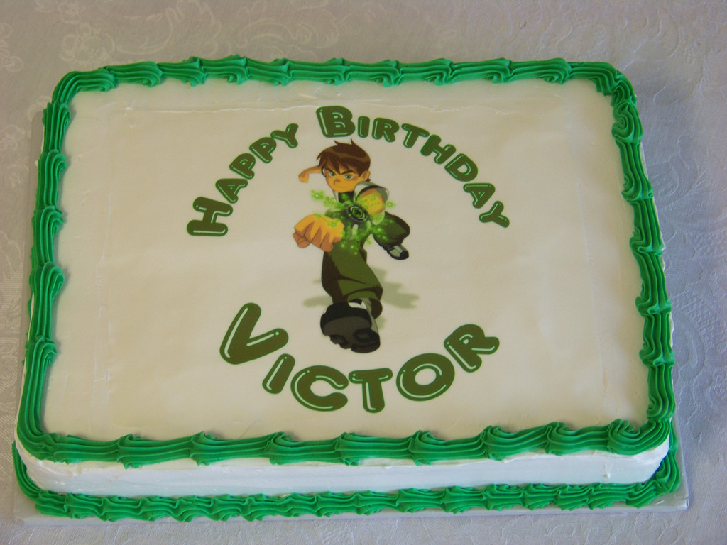 1/2 Sheet Cake
 Ben 10 Birthday Cake II