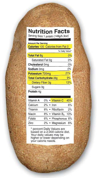 1 Potato Calories
 A Good Cooker Po tay to po ta to