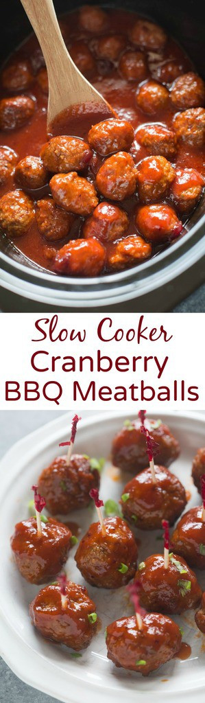 14 Easy Slow Cooker Appetizers
 Slow Cooker Cranberry BBQ Meatballs Tastes Better From