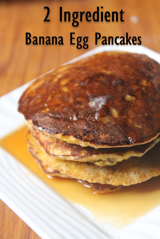 2 Ingredient Pancakes
 2 Ingre nt Banana Pancakes Recipe Banana Egg Pancakes