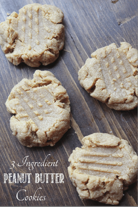 2 Ingredient Peanut Butter Cookies
 3 ingre nt Peanut Butter Cookies