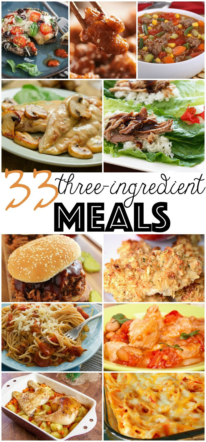 3 Ingredient Dinners
 33 3 Ingre nt Meals