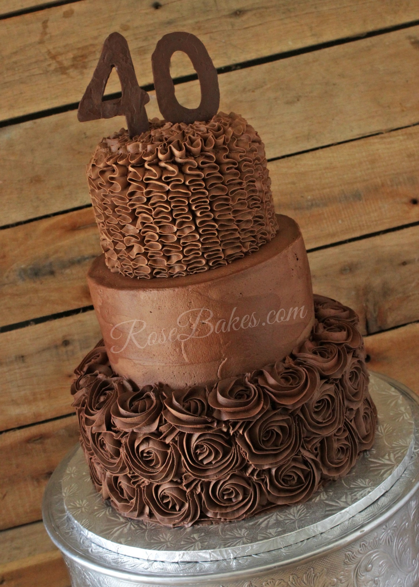 40Th Birthday Cake
 Classic 40th Birthday Cake Ideas Party XYZ