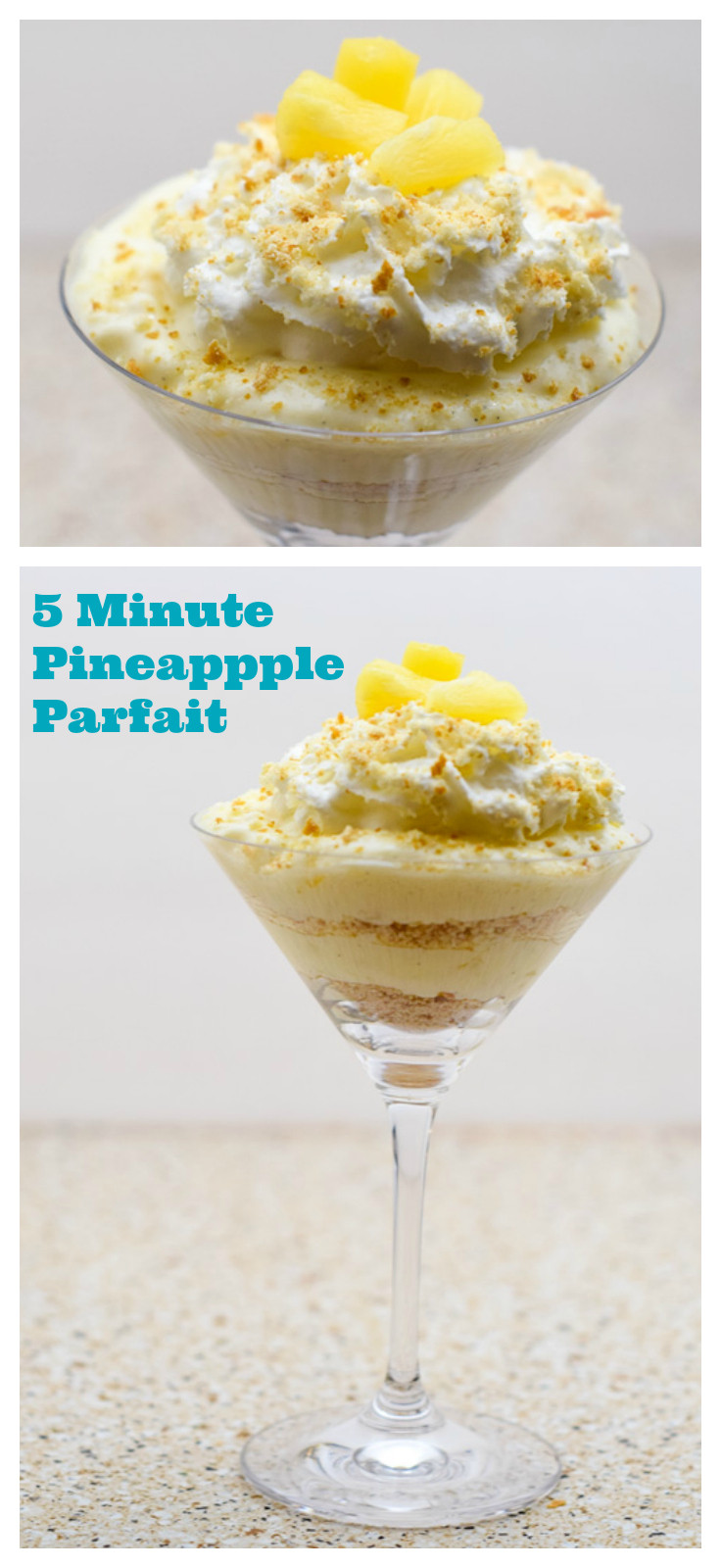 5 Minute Desserts
 Quick and Easy Dessert 5 Minute Pineapple Parfait Plus