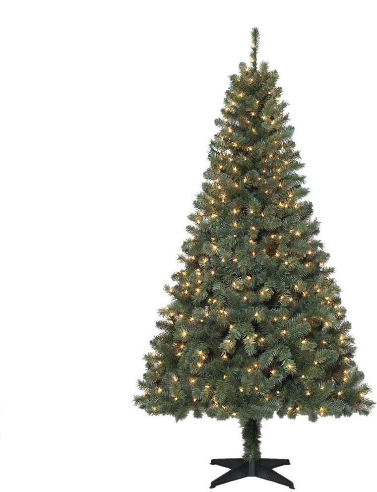 6.5 Ft. Verde Spruce Artificial Christmas Tree With 400 Clear Lights, Greens
 6 5 ft Artificial Christmas Tree Prelit Clear Lights Green