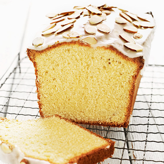 Almond Pound Cake
 Glazed Almond Pound Cake