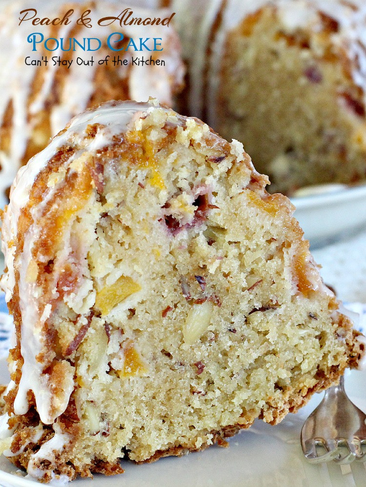 Almond Pound Cake
 Peach and Almond Pound Cake Can t Stay Out of the Kitchen