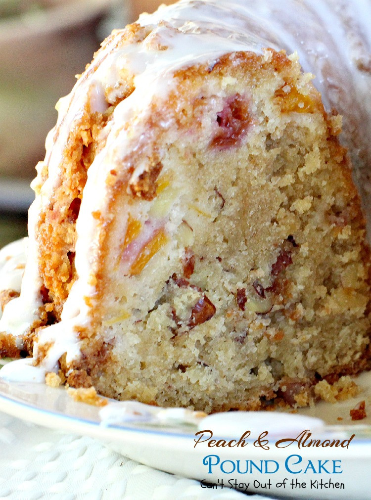 Almond Pound Cake
 Peach and Almond Pound Cake Can t Stay Out of the Kitchen