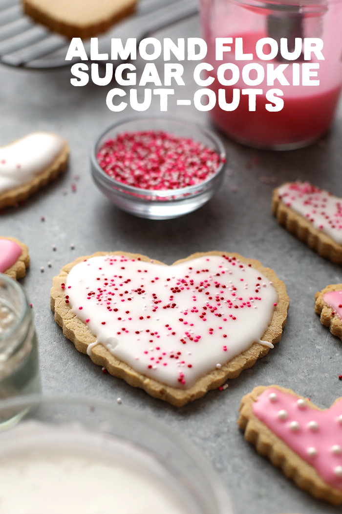 Almond Sugar Cookies
 Healthy Sugar Cookie Cut Outs made with almond meal and