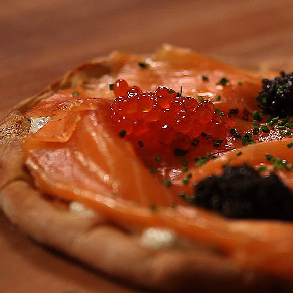 Alton Brown Smoked Salmon
 Wolfgang Puck’s Smoked Salmon Pizza