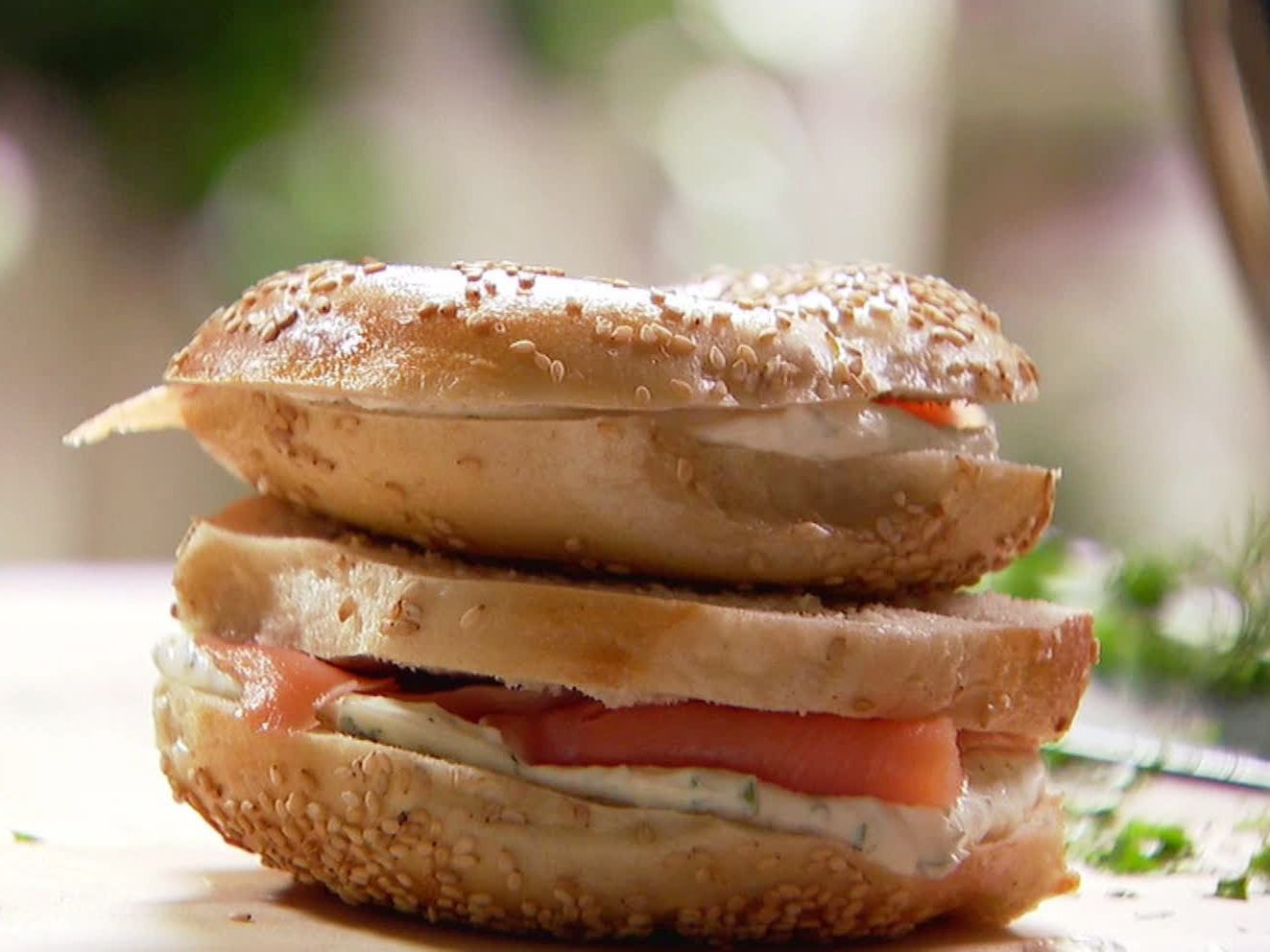 Alton Brown Smoked Salmon
 Smoked Salmon and Herb Cream Cheese Bagels Recipe