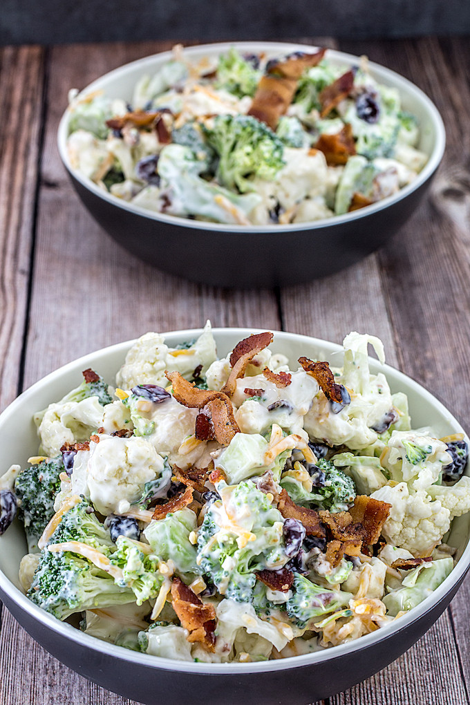 Amish Broccoli Salad
 Amish Broccoli Salad With Craisins Dishing Delish