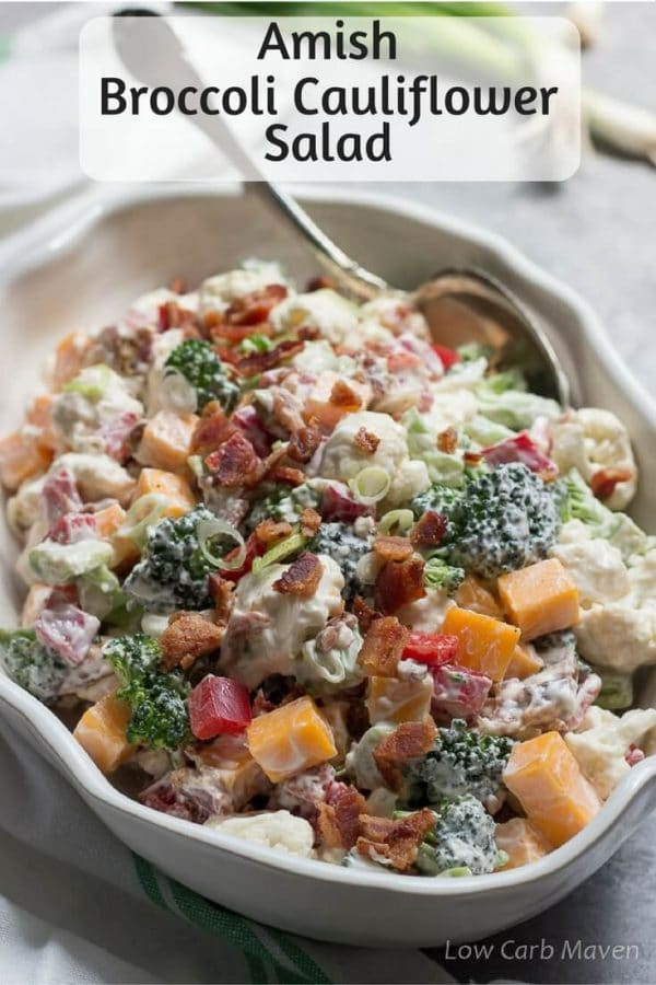 Amish Broccoli Salad
 Easy Amish Broccoli Cauliflower Salad in Creamy Dressing