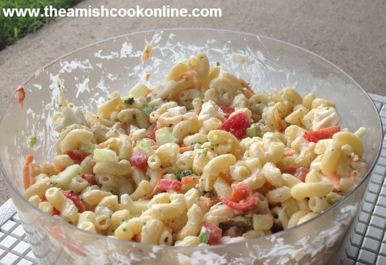 Amish Macaroni Salad
 End Summer Macaroni Salad Amish 365 Amish Recipes