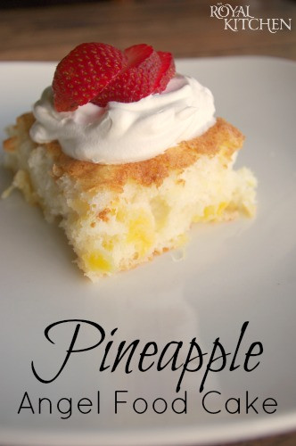 Angel Food Cake And Pineapples
 Pineapple Angel Food Cake