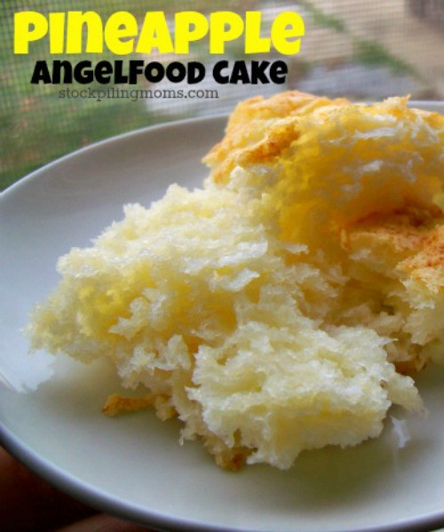 Angel Food Cake And Pineapples
 Pineapple Angel Food Cake