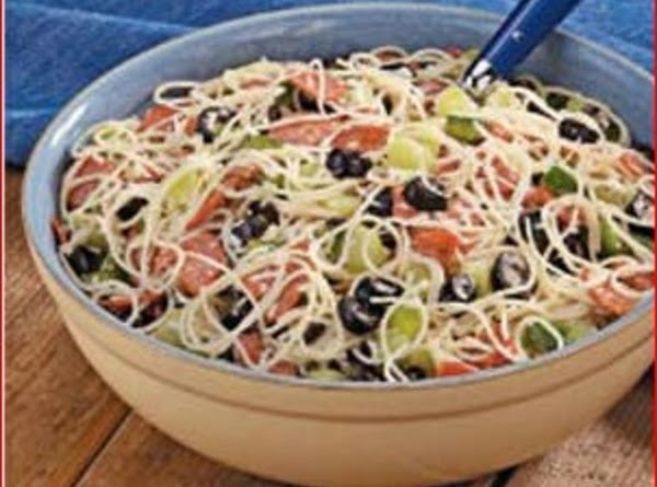 Angel Hair Pasta Salad
 Pepperoni Angel Hair Salad Recipe