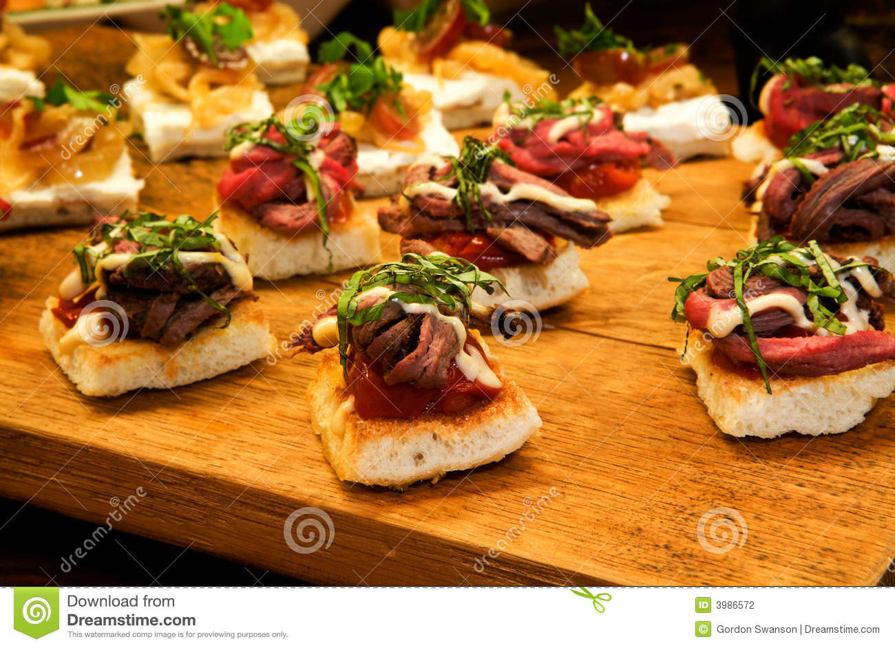 Appetizers For Dinner
 Tenderloin Appetizers stock photo Image of basil