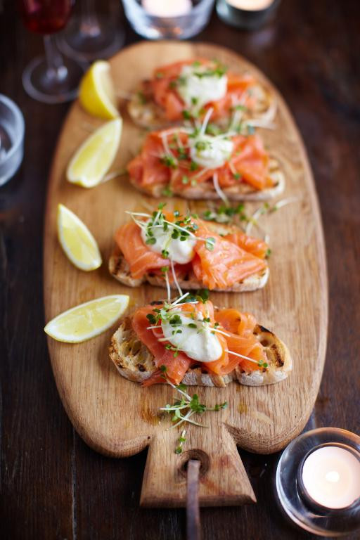 Appetizers For Dinner
 Smoked Salmon on Toast Fish Recipes