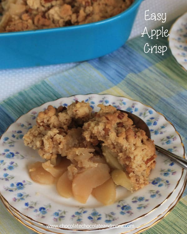 Apple Crisp With Cake Mix
 Quick Apple Crisp Chocolate Chocolate and More