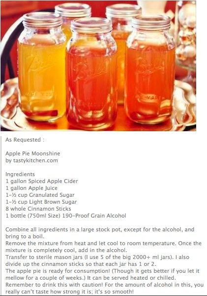 Apple Pie Moonshine Recipe With Everclear 151
 25 bästa Everclear idéerna på Pinterest