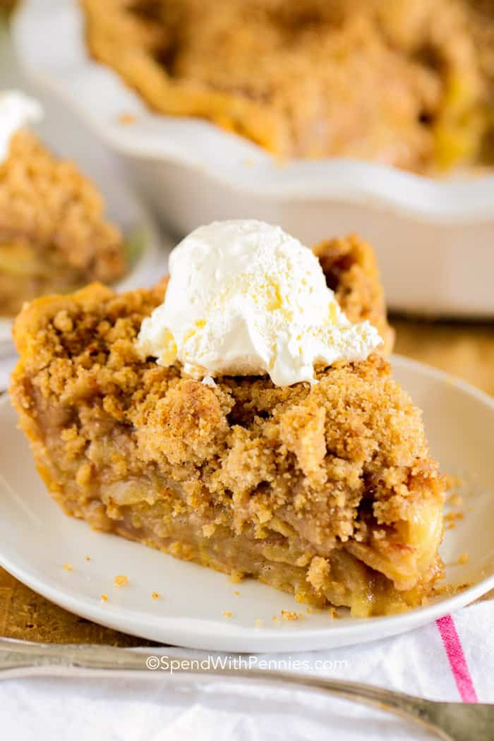 Apple Pie With Crumble Topping
 apple crumble topping