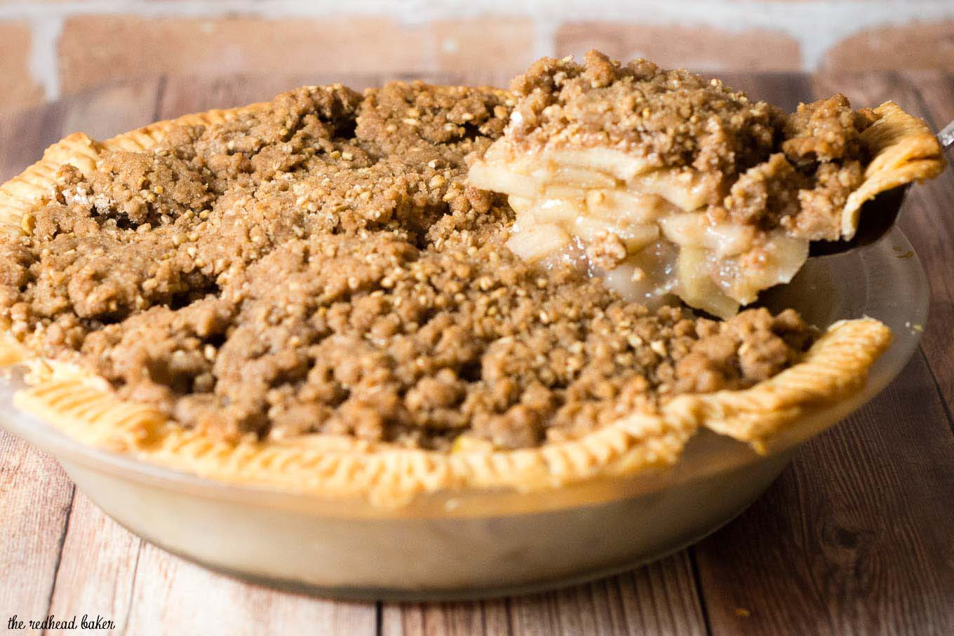 Apple Pie With Crumble Topping
 Apple Pie with Oat Crumb Topping by The Redhead Baker