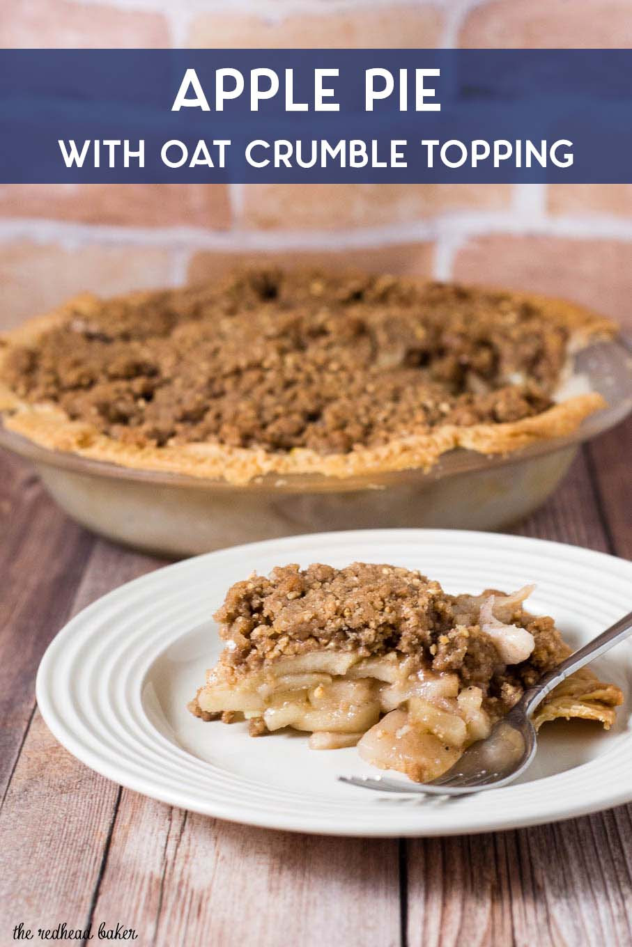 Apple Pie With Crumble Topping
 Apple Pie with Oat Crumb Topping by The Redhead Baker
