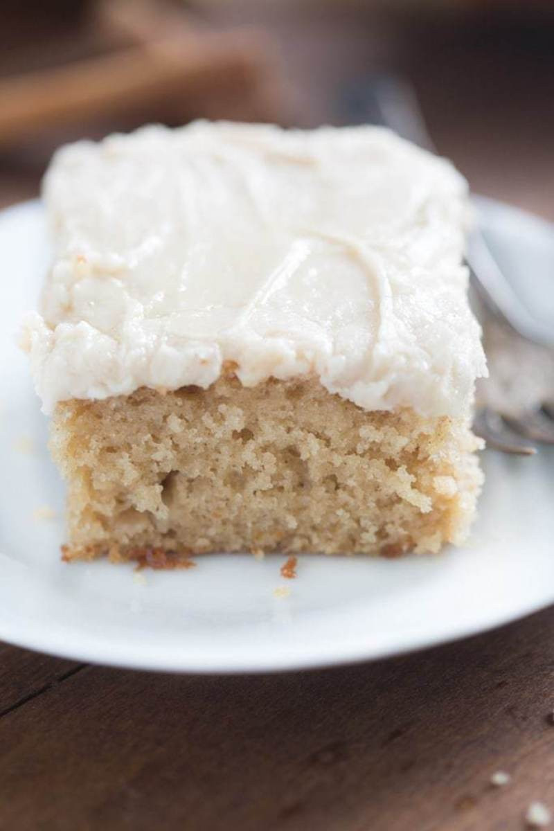 Apple Spice Cake
 Apple Spice Cake with Brown Sugar Cream Cheese Frosting