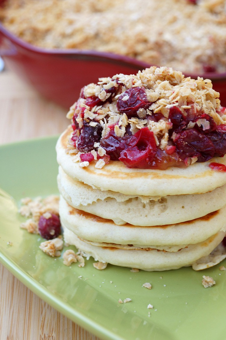 Apple Topping For Pancakes
 Cranberry Apple Crumble Topped Pancakes