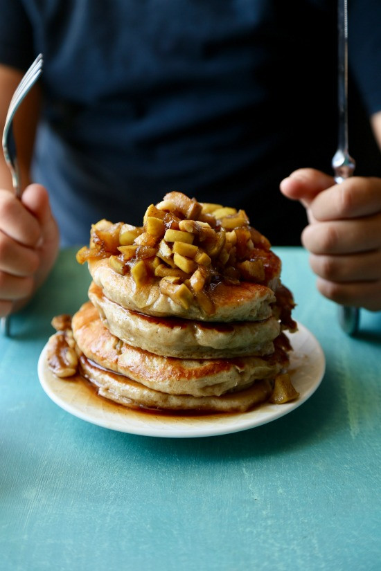 Apple Topping For Pancakes
 Apple Cider Pancakes Packed with Protein The Seaside Baker