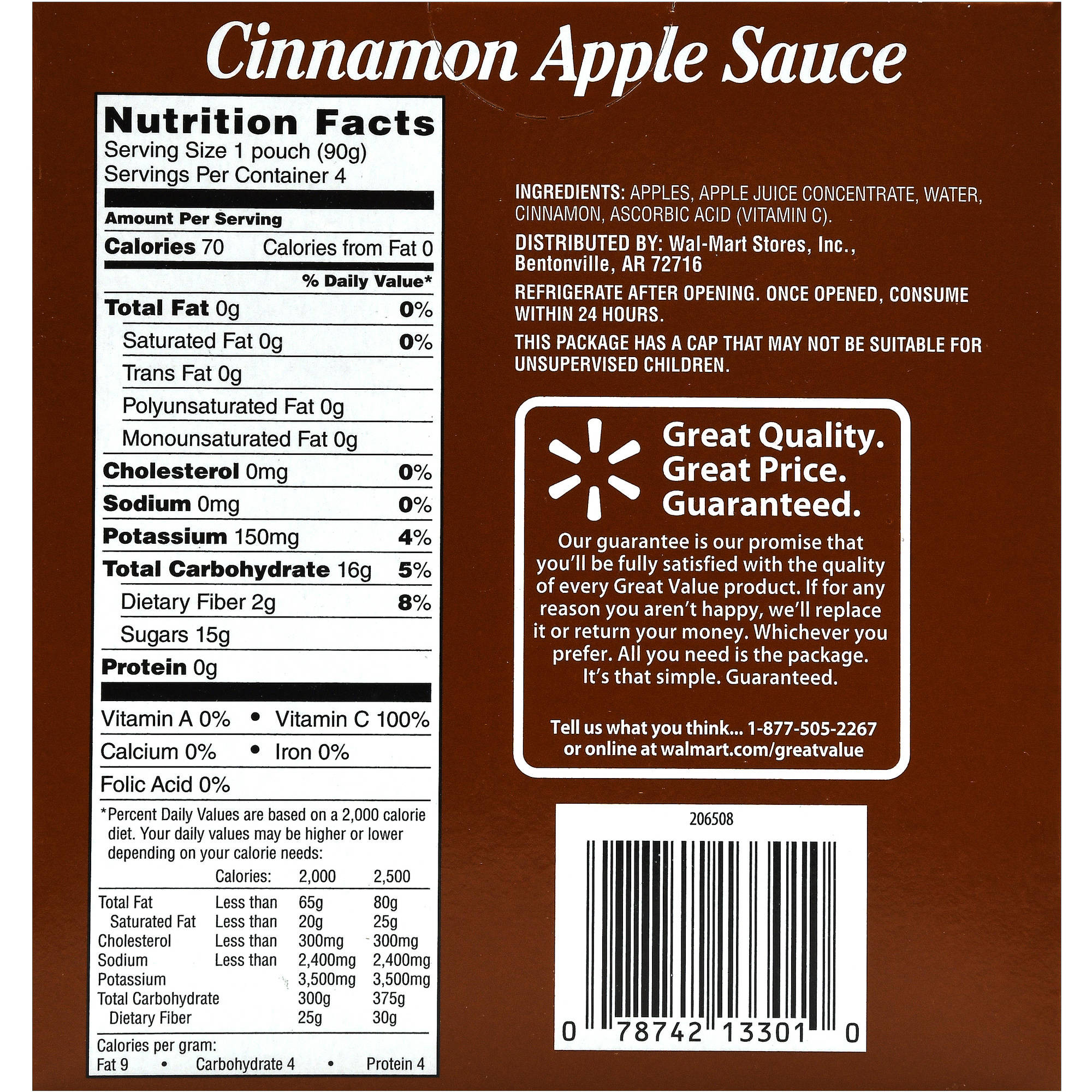 Applesauce Nutrition Facts
 Cinnamon Applesauce Nutrition Facts Nutrition Ftempo