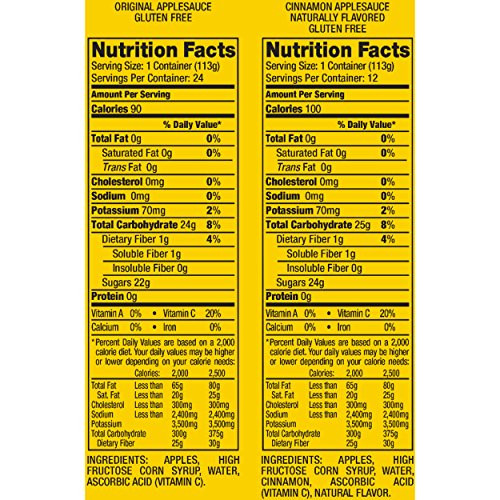 Applesauce Nutrition Facts
 Applesauce Nutrition Facts Motts Nutrition Ftempo