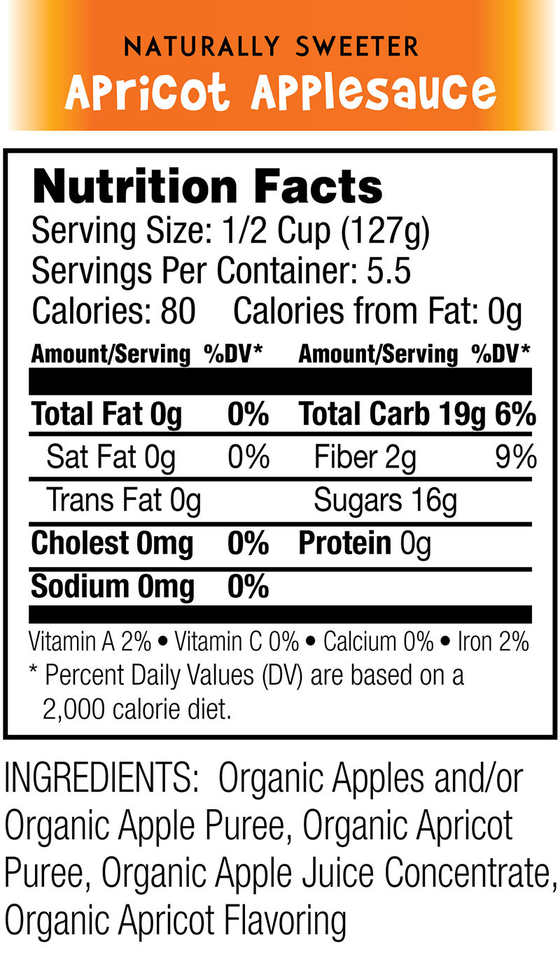 Applesauce Nutrition Facts
 Organic Applesauce Nutrition Facts Nutrition Ftempo