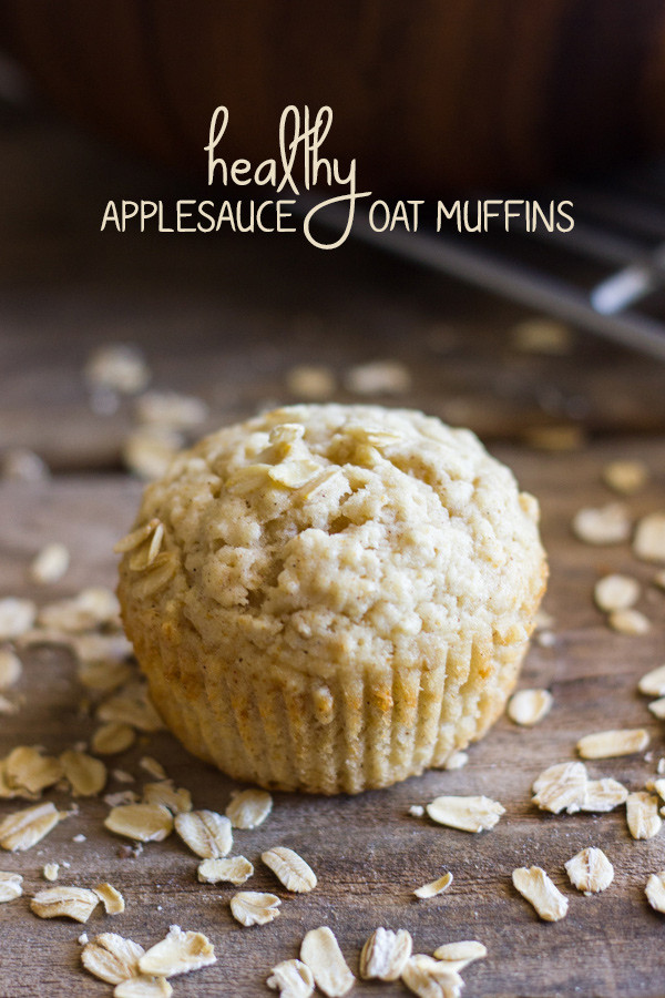 Applesauce Oatmeal Muffins
 Healthy Applesauce Oat Muffins Lovely Little Kitchen